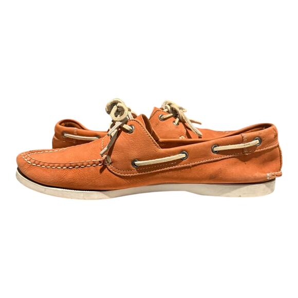 1901 Nordstrom Boat Shoes Orange Leather Men’s 10.5 M main image 5